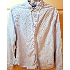 Denim & Flower Ricky Singh Slim Fit Long Sleeve Shirt Size Medium